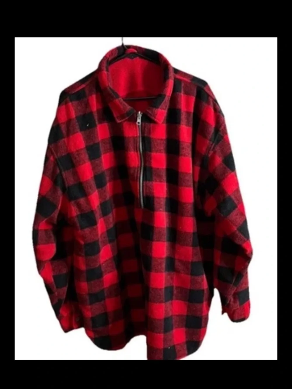Marlboro Red Zip-Up Reversible Fleece Pullover XXL